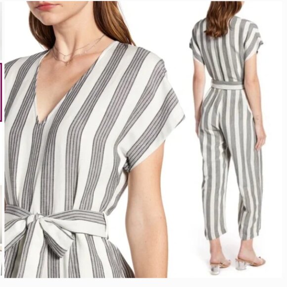 Rails | Angela Cypress Stripe Jumpsuit | Size Medium Women's - Picture 2 of 15